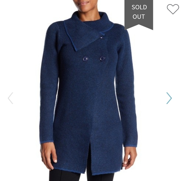 PAPILLON Burgundy Double Breasted Cardigan XL NWT - Picture 9 of 15